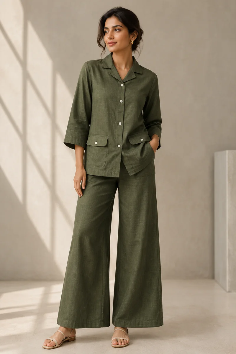 Denim co-ord styling