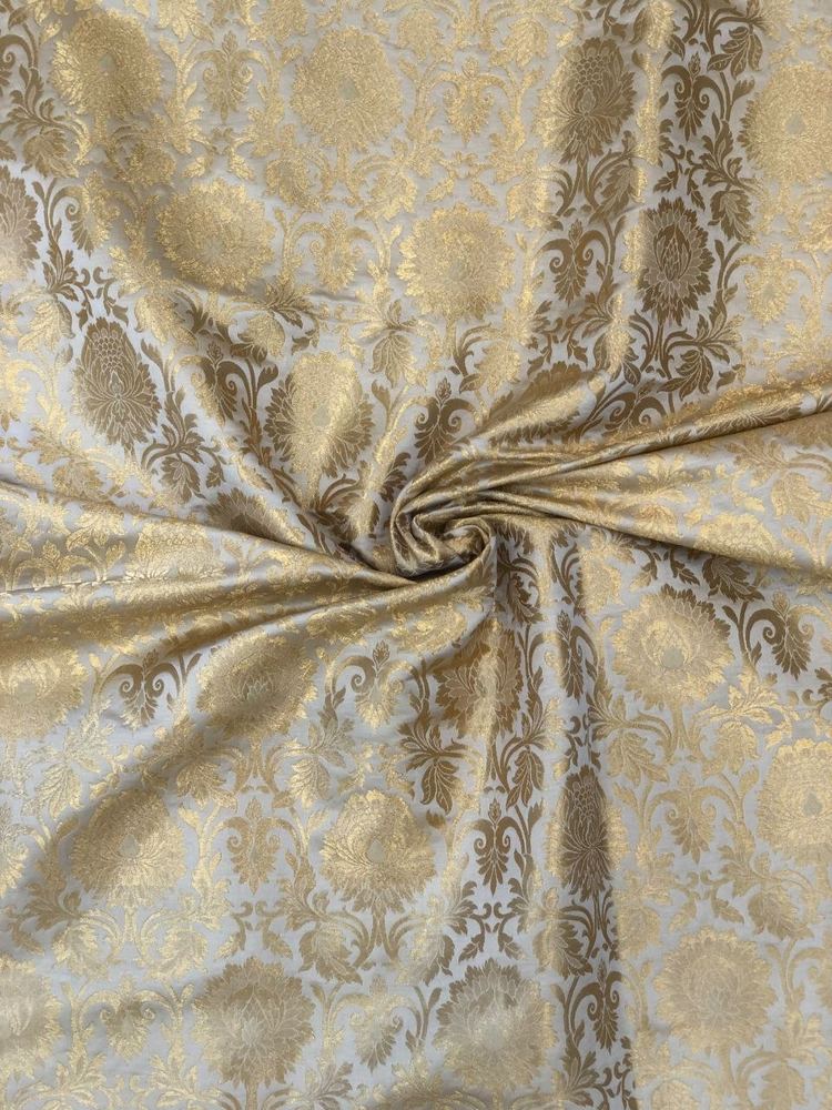 Kimkhaab Brocade Banarasi Cream
