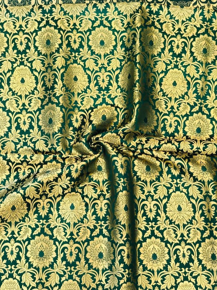 Kimkhaab Brocade Banarasi Green