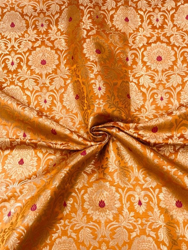 Kimkhaab Brocade Banarasi Mustard