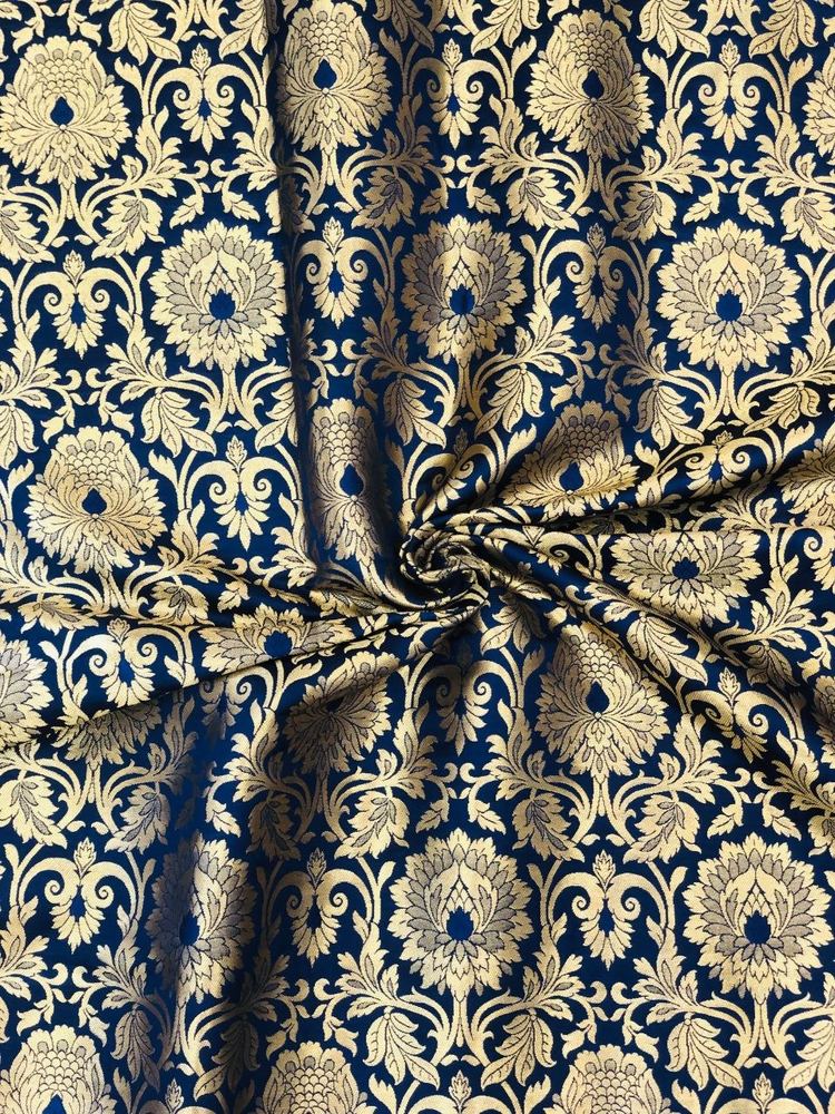 Kimkhaab Brocade Banarasi Navy Blue