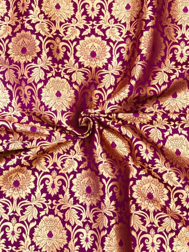Kimkhaab Brocade Banarasi Purple