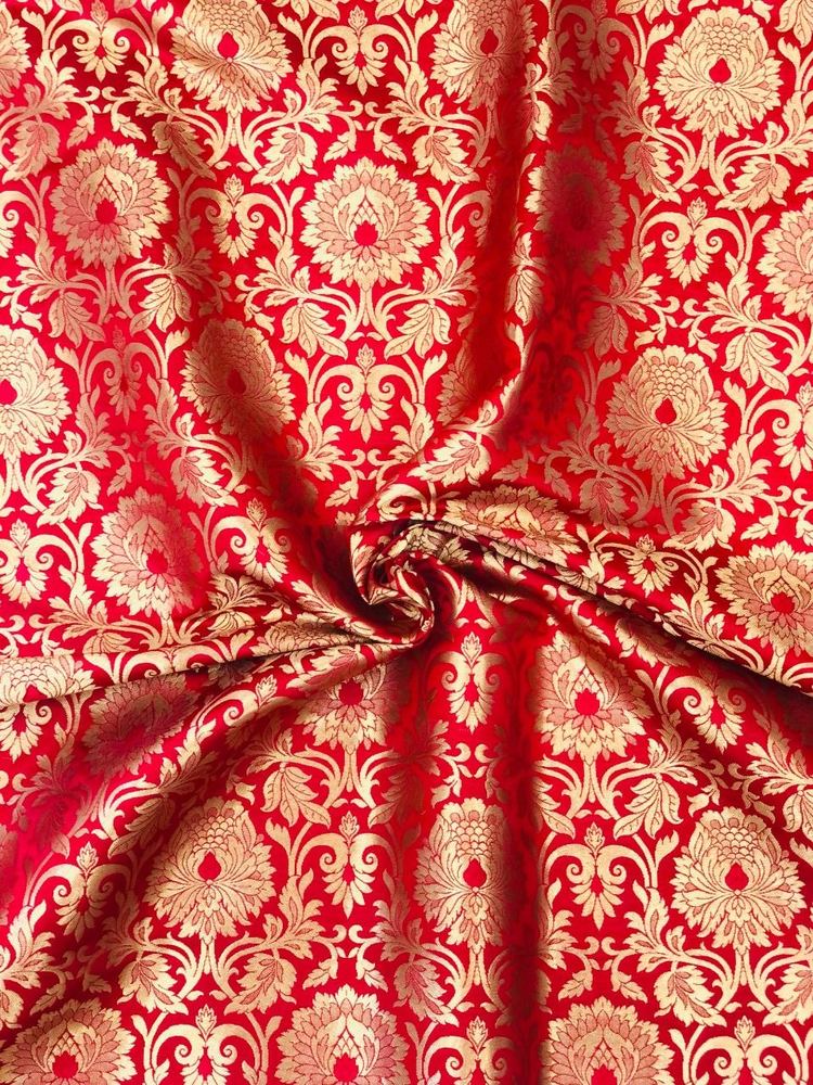 Kimkhaab Brocade Banarasi Red