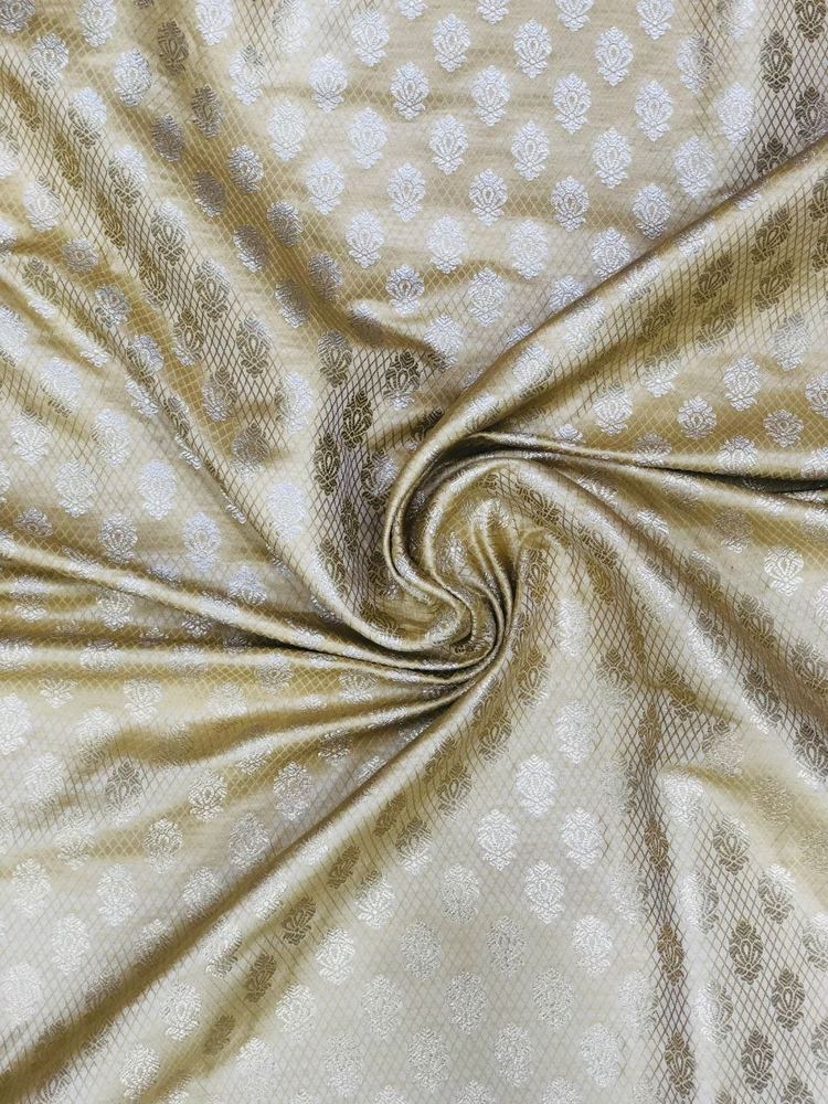 Silk Brocade Banarasi Cream