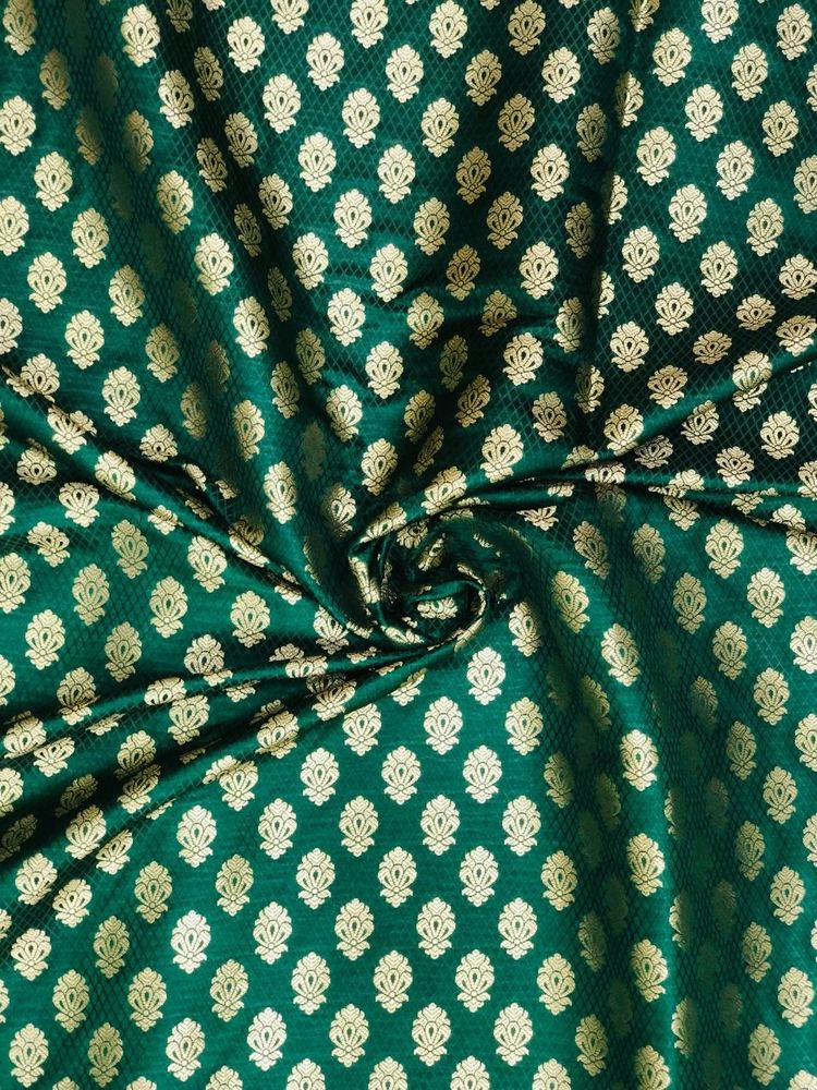 Silk Brocade Banarasi Green