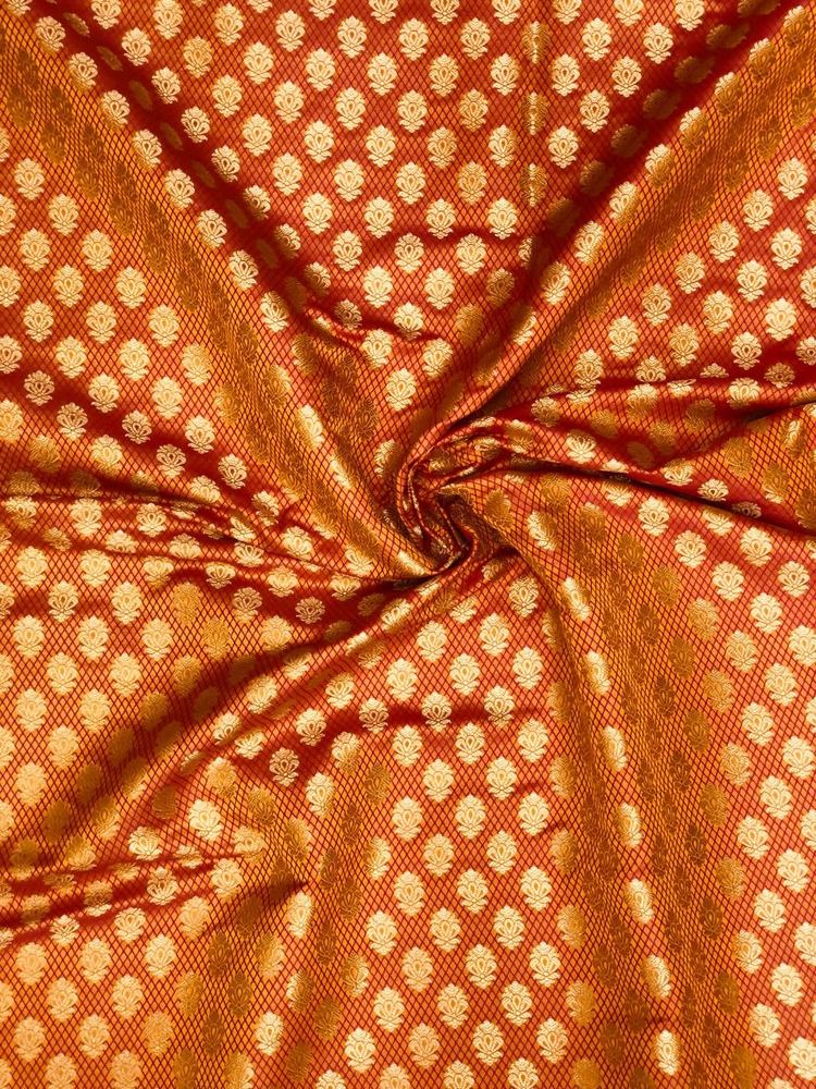Silk Brocade Banarasi Orange