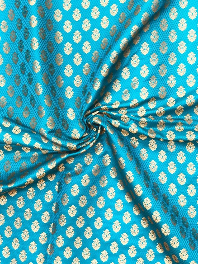 Silk Brocade Banarasi Turquoise