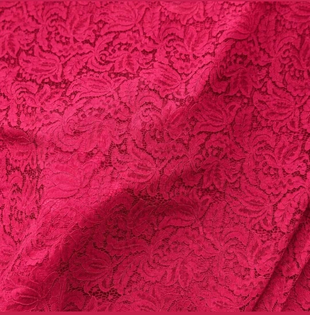 Magenta-Chantilly-Net-Embroidery