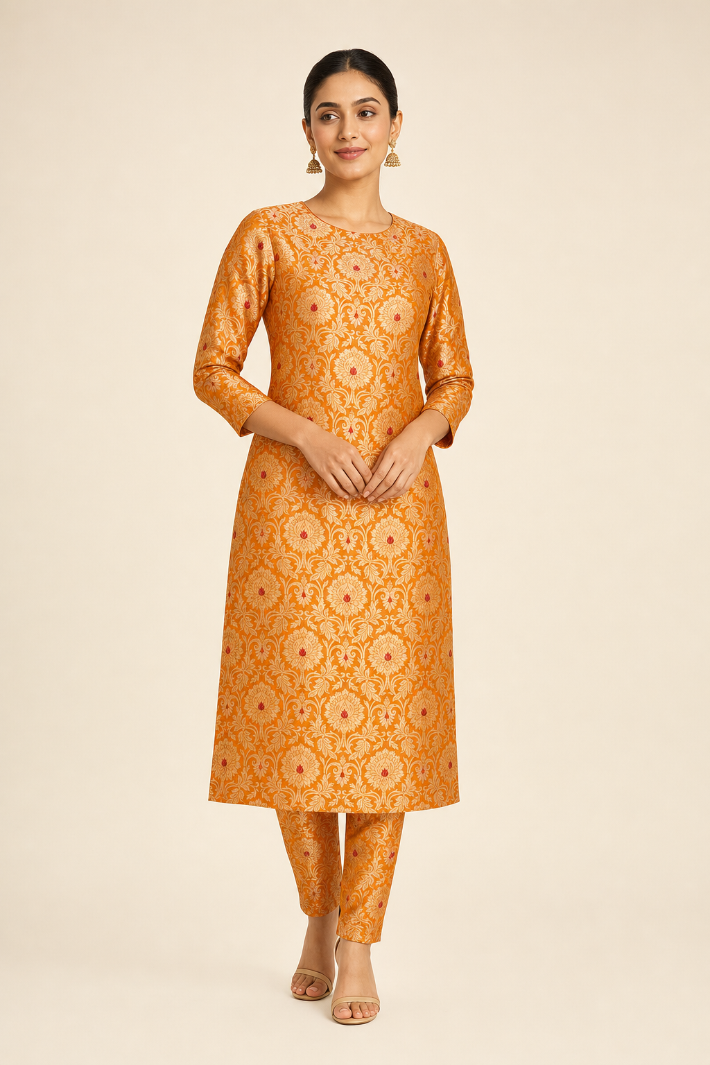 Kimkhaab Brocade Banarasi Mustard