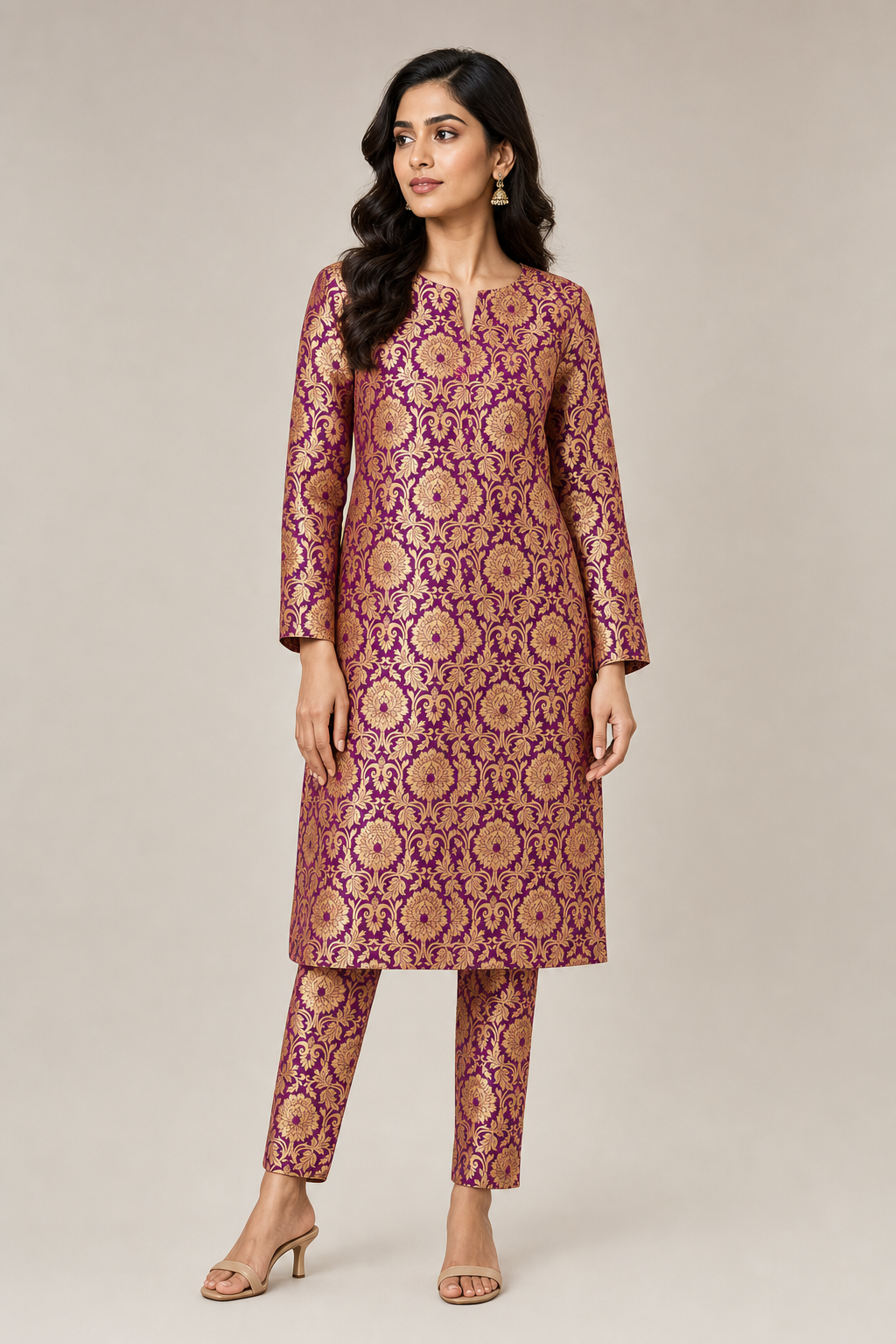 Kimkhaab Brocade Banarasi Purple