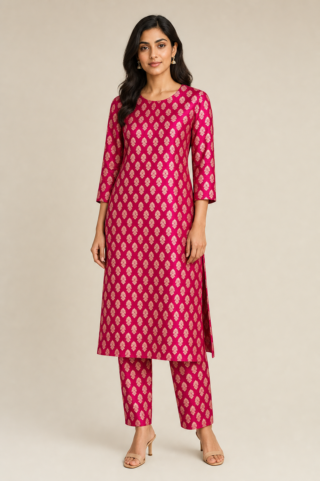 Silk Brocade Banarasi Pink