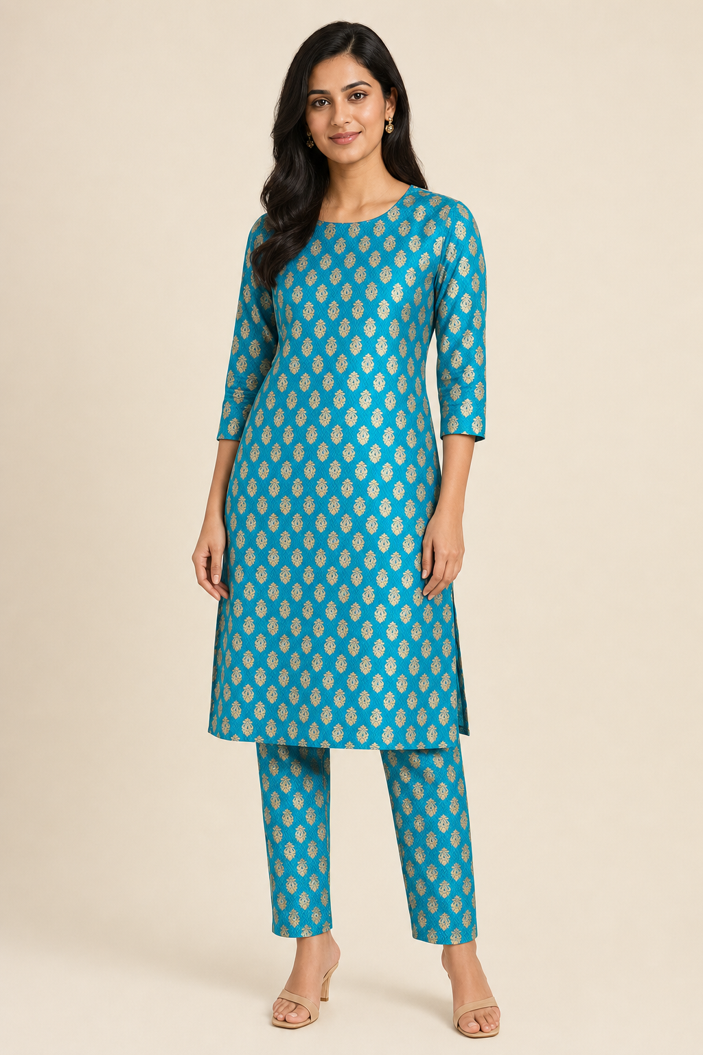 Silk Brocade Banarasi Turquoise