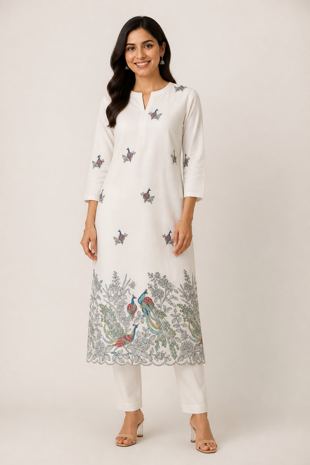 Cotton Thread Zari Embroidery 026