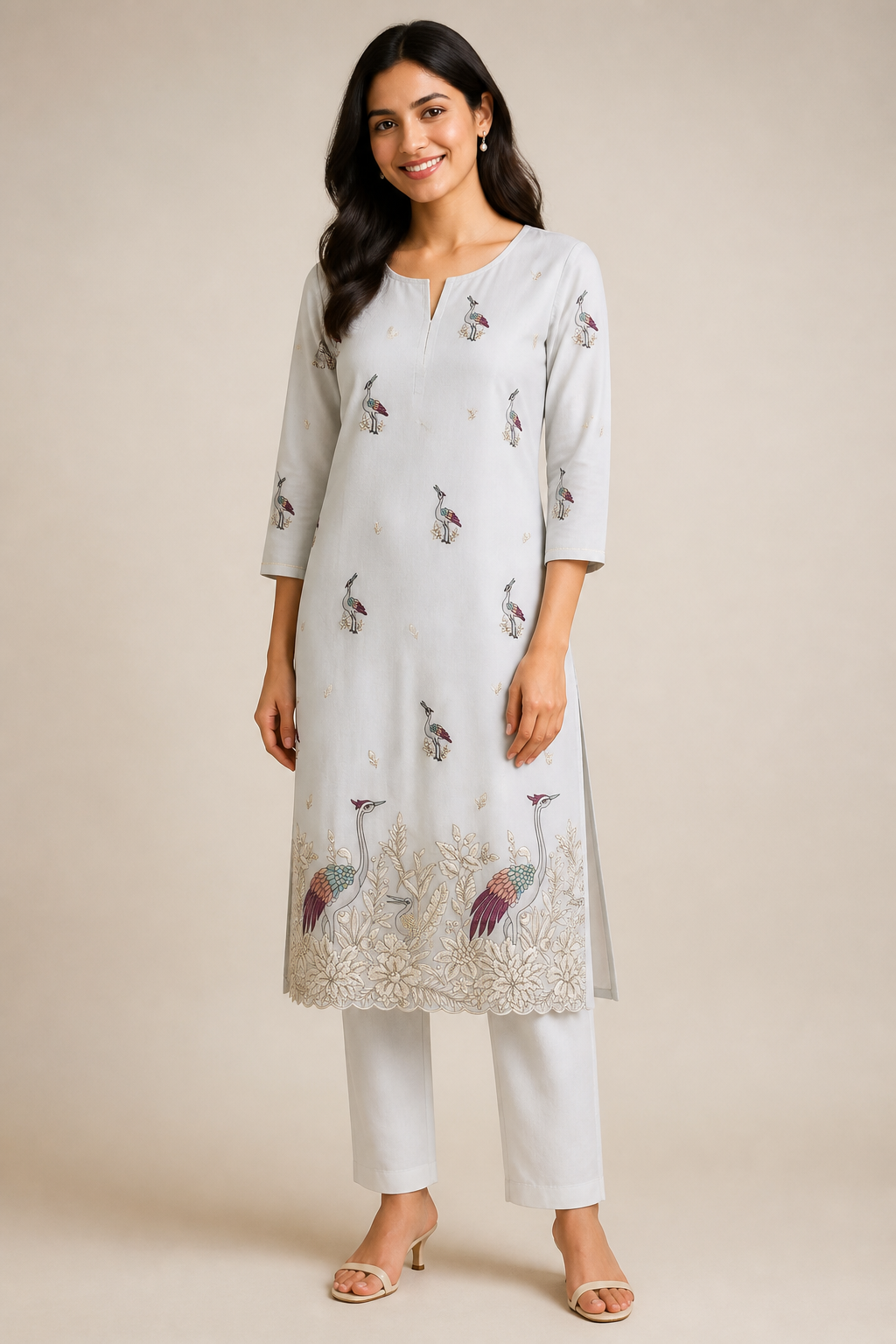 Cotton Thread Zari Embroidery 029