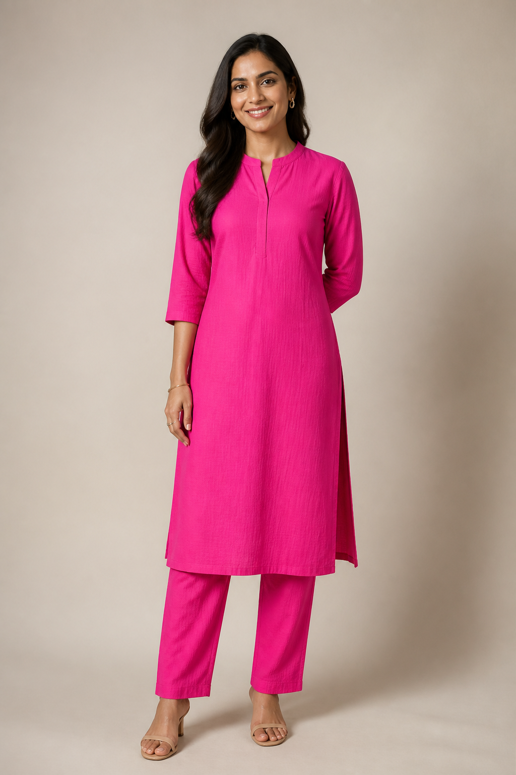 Light Pink Plain CrushCotton