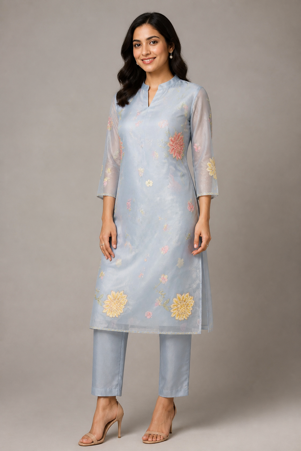 Grey-Silk-Organza