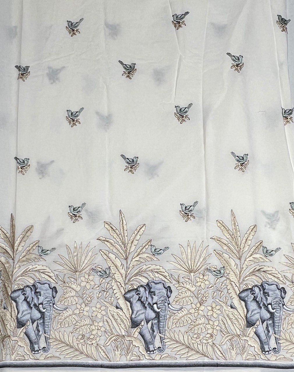 Cotton Thread Zari Embroidery 024