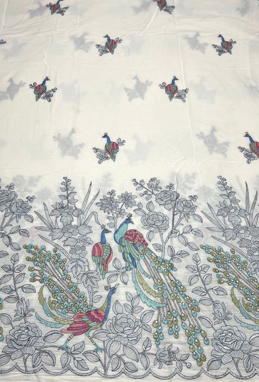 Cotton Thread Zari Embroidery 026