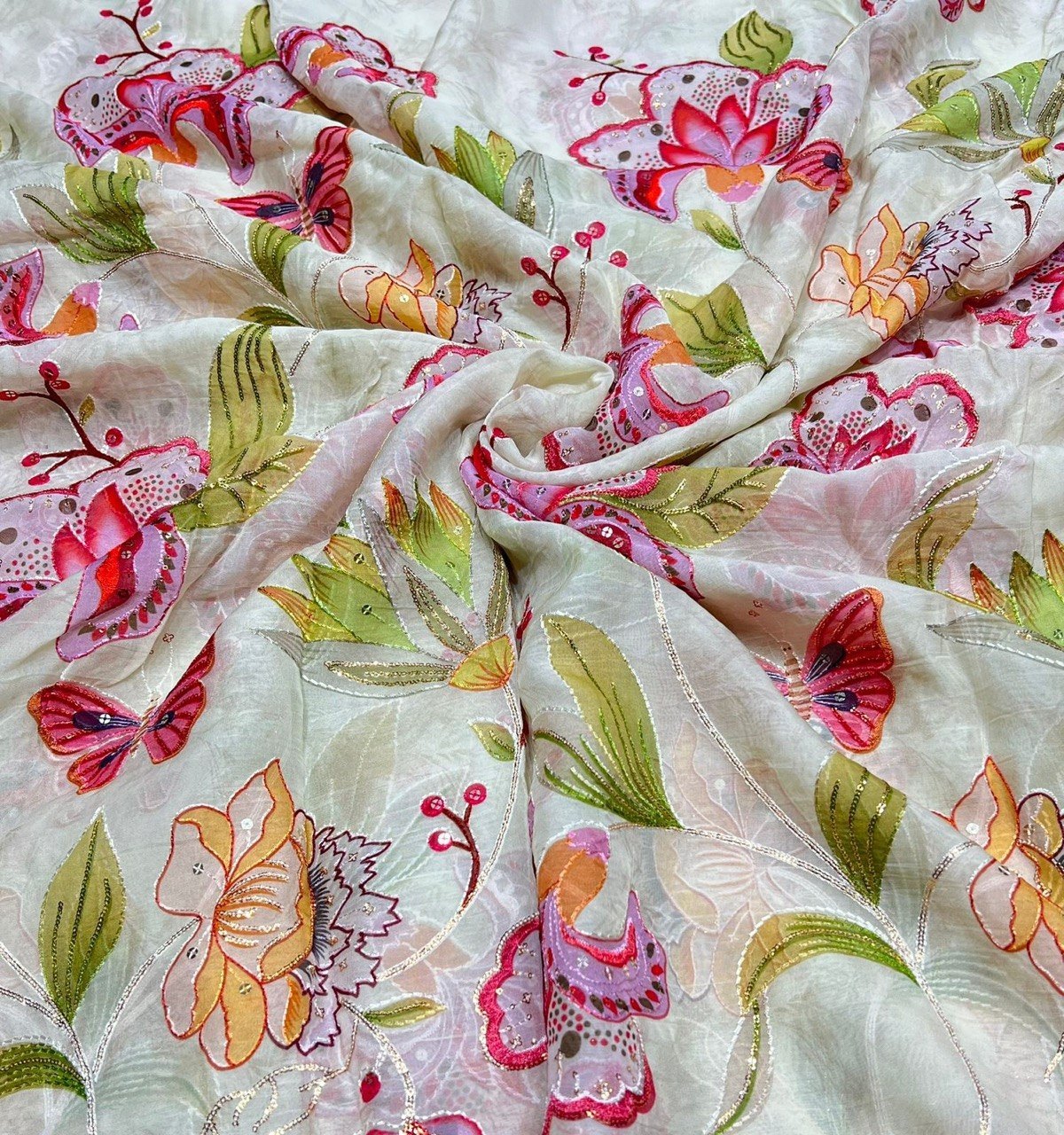Organza Embroidery 025