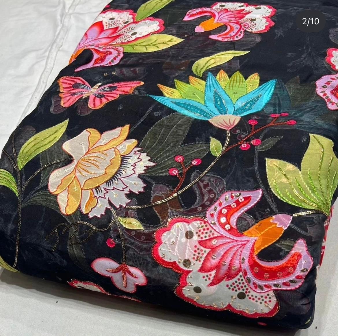 Organza Embroidery 027